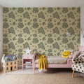 Treasure Map Washed Mural Wallpaper - room preview 02