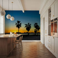 Palm Baja Dawn Mural Wallpaper - room preview 02