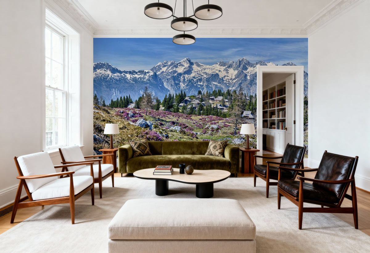 Alpine Serenity Mural Wallpaper - room preview 02