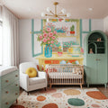 Flea Market Flowers IV Mural Wallpaper - room preview 02
