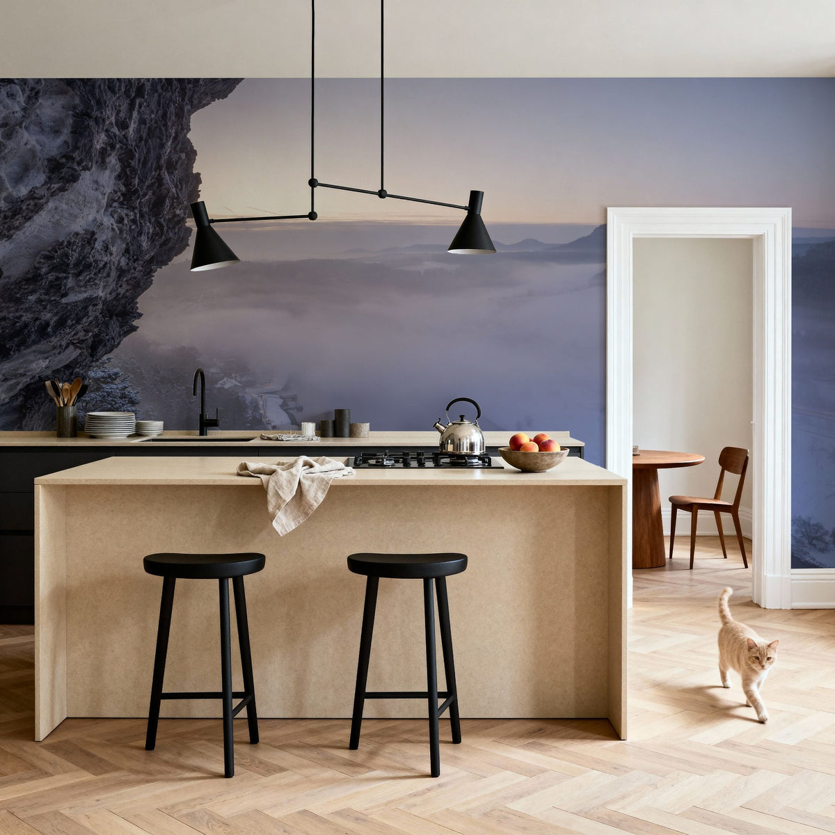 Saxon Winter Mural Wallpaper - room preview 02