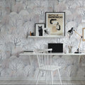 White Forest Treetops Mural Wallpaper - room preview 02