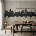 Savannah Georgia Skyline Concrete Mural Wallpaper - room preview 02