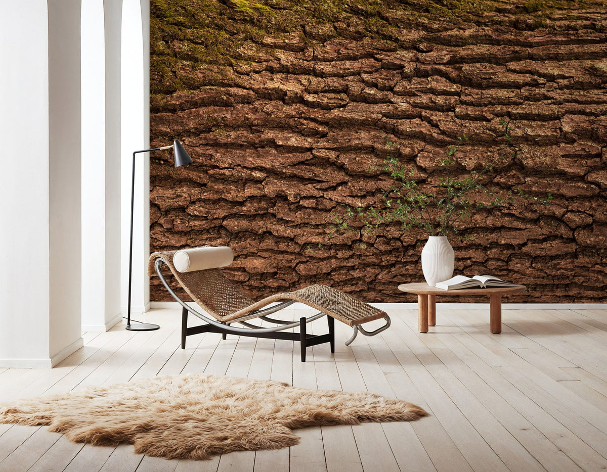 Moss Bark Mural Wallpaper - room preview 02