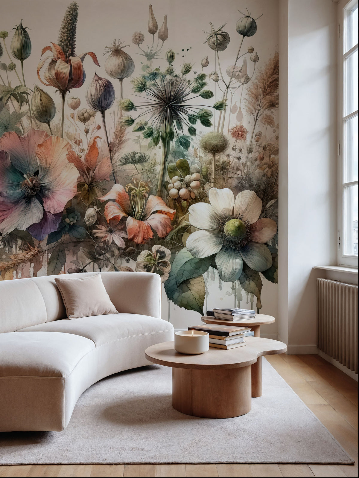 Symphony of Botanical Wonders Mural Wallpaper - room preview 02