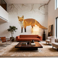 Red Fox IV Mural Wallpaper - room preview 02