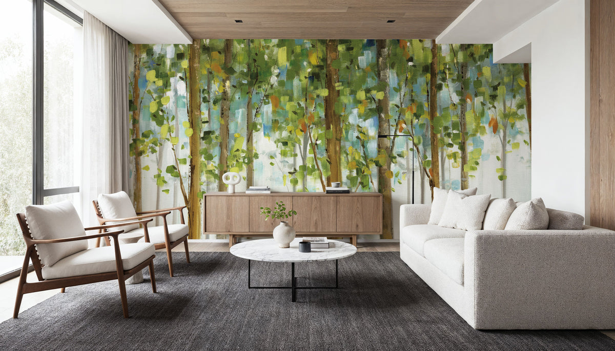Forest Study I Mural Wallpaper - room preview 02