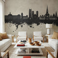 Münster Germany Skyline Concrete Mural Wallpaper - room preview 02