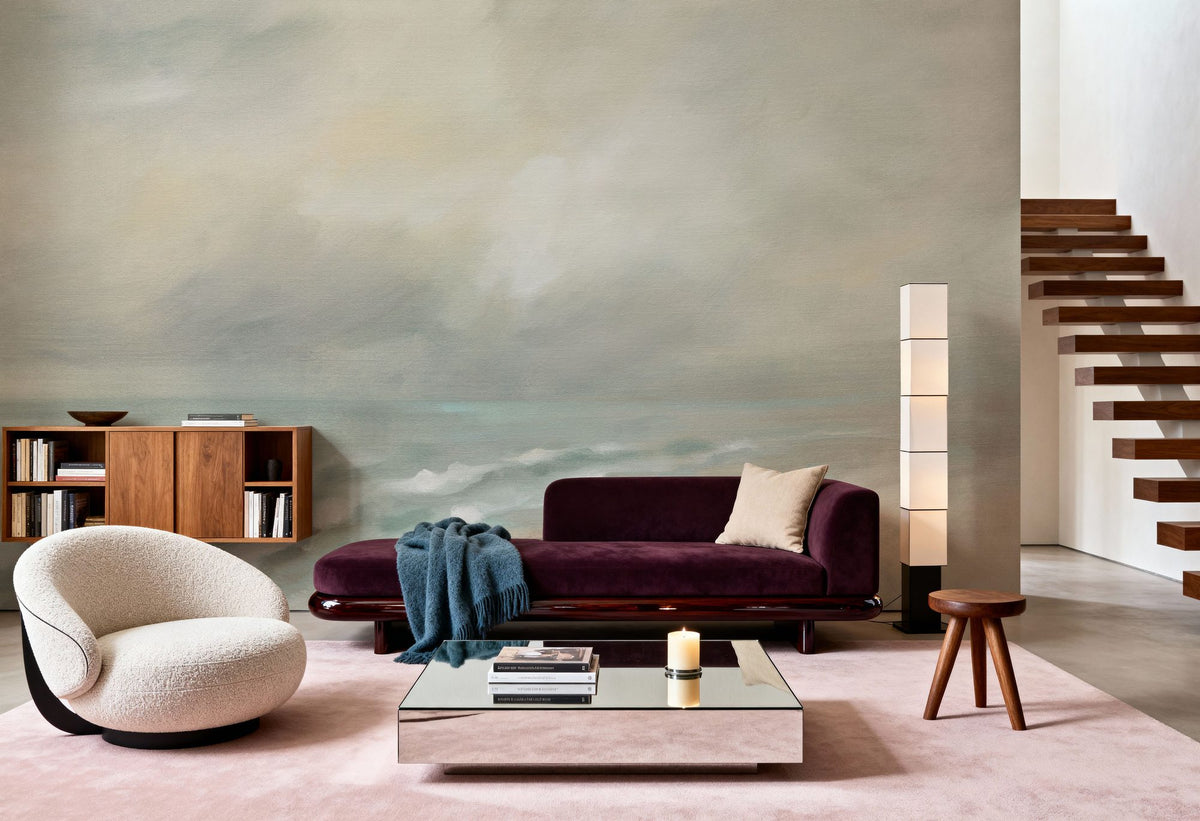 Wispy Clouds At Dawn Mural Wallpaper - room preview 02