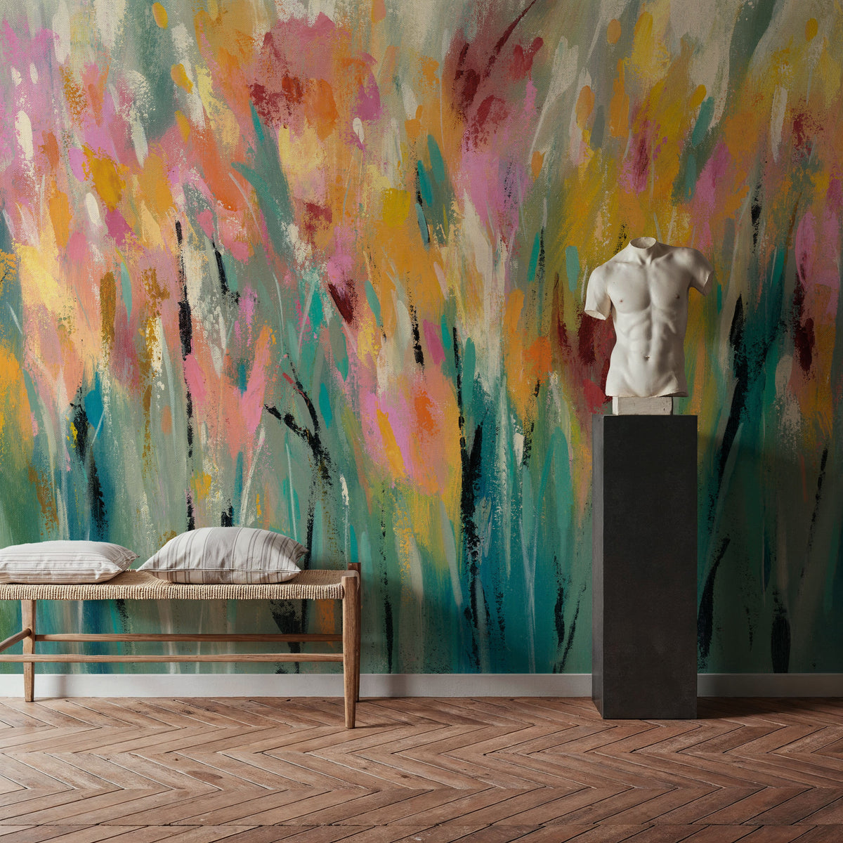 Tulip Turnpike Mural Wallpaper - room preview 02