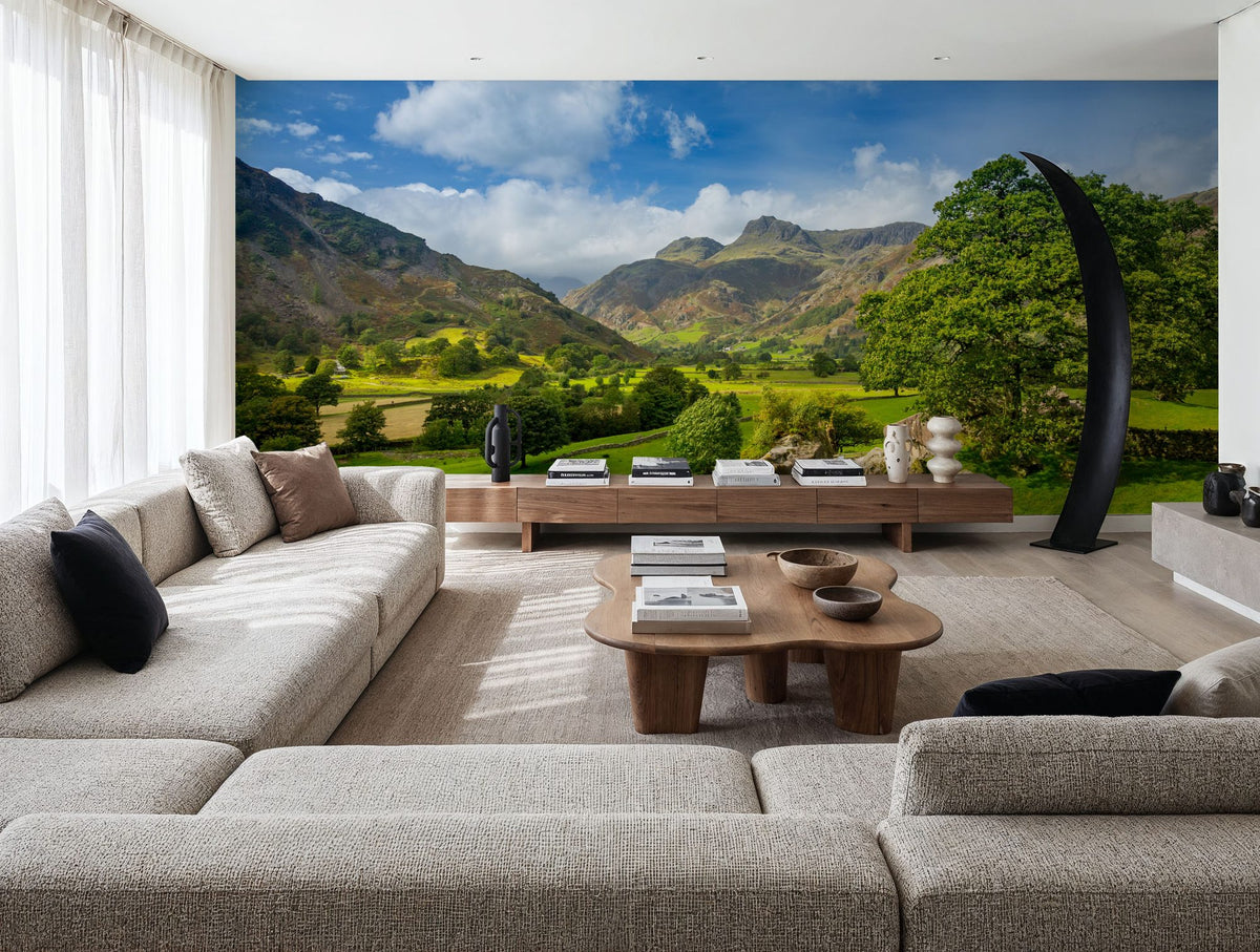 Summer Valley Mural Wallpaper - room preview 02