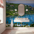 Tropical Harbor Mural Wallpaper - room preview 02