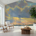 Twilight Reflections Mural Wallpaper - Neutral Tone - room preview 02