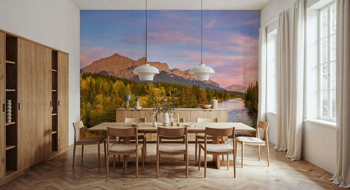 Bow River Watch Mural Wallpaper - room preview 02