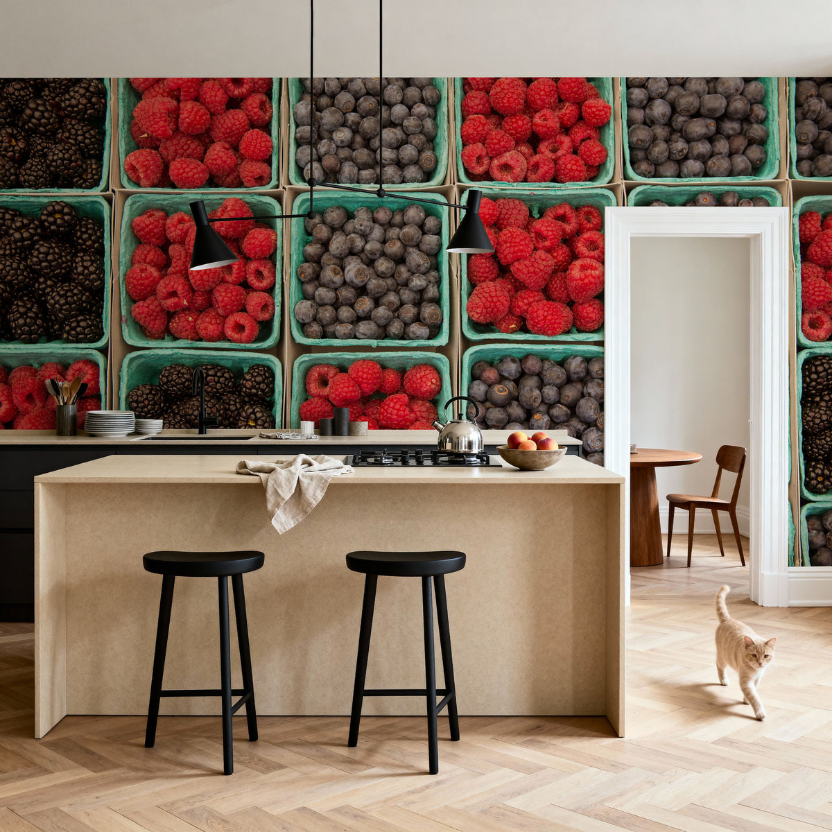 More Berries Please Mural Wallpaper - room preview 02