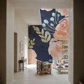 Blooming Delight III Blue Mural Wallpaper - room preview 02
