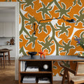 Orange Harvest Mural Wallpaper - room preview 02