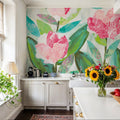 Rose Garden Song Mural Wallpaper - room preview 02