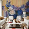 Country Hydrangea Mural Wallpaper - room preview 02