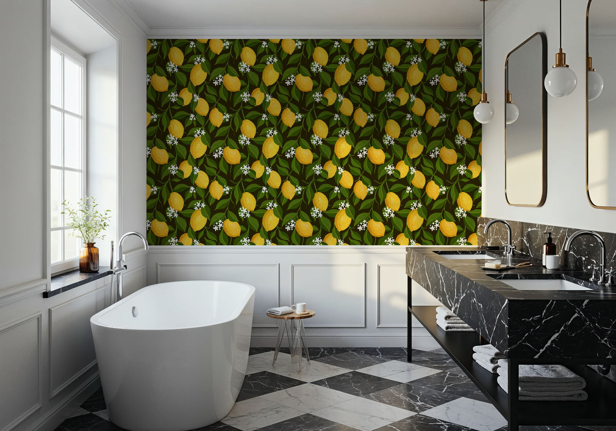 Papillion II, Brown Mural Wallpaper - room preview 02