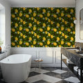 Papillion II, Brown Mural Wallpaper - room preview 02