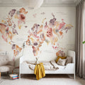 Desert Bloom Map Mural Wallpaper - room preview 02