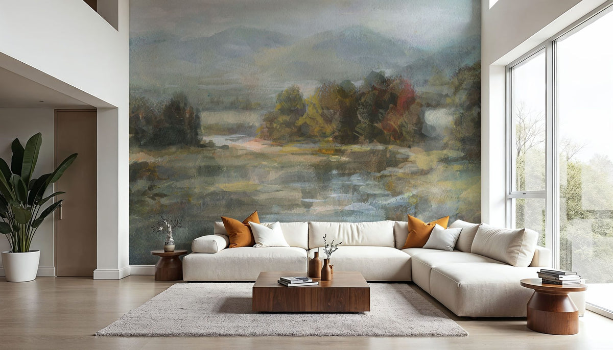 Valley River Mural Wallpaper - room preview 02