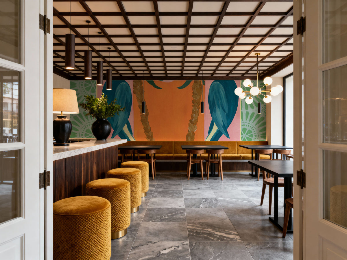 Tropical Birds III Mural Wallpaper - room preview 02