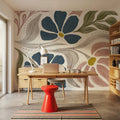 Modern Petals II Honeybloom Mural Wallpaper - room preview 02