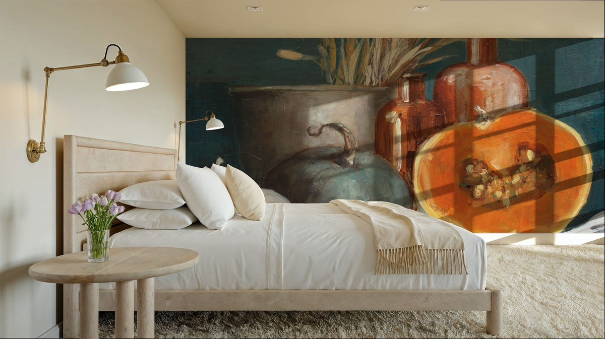 Autumn Still Life Mural Wallpaper - room preview 02