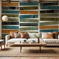 River Stripes Mural Wallpaper - room preview 02