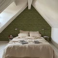 Woodland Waves Green Mural Wallpaper - room preview 02