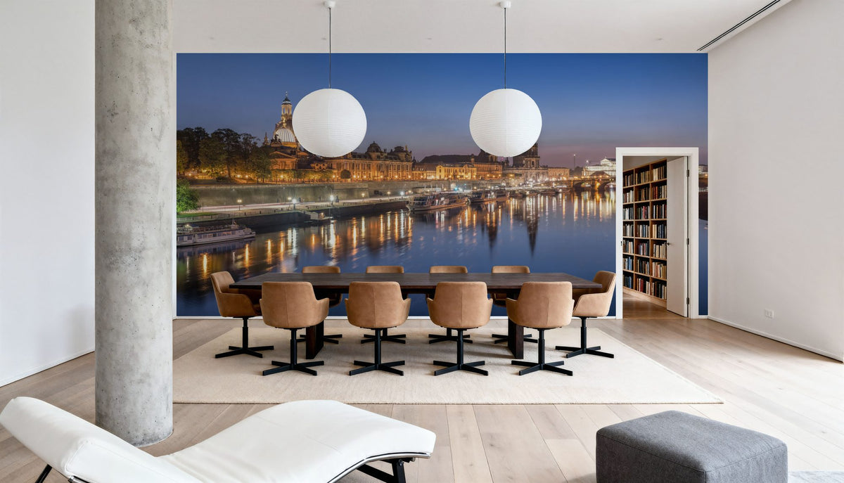Riverside Twilight Mural Wallpaper - room preview 02