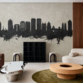 West Palm Beach Florida Skyline Concrete Mural Wallpaper - room preview 02