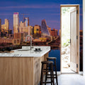 Golden Hour Cityscape Mural Wallpaper - room preview 02