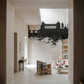 Rome Italy Skyline Black & White Mural Wallpaper - room preview 02
