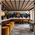 Oban Scotland Skyline Blue & Bronze Mural Wallpaper - room preview 02