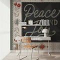 Quilted Christmas III Mural Wallpaper - room preview 02