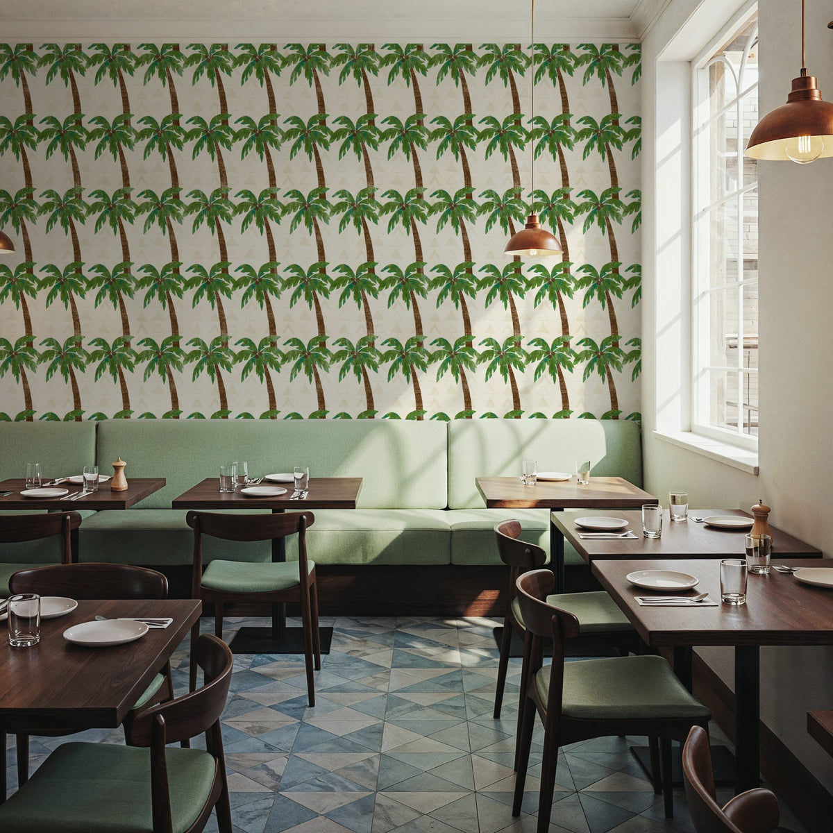 Palm Vibes Mural Wallpaper - room preview 02