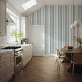 Les Andelys Vertical, Duck Egg Mural Wallpaper - room preview 02