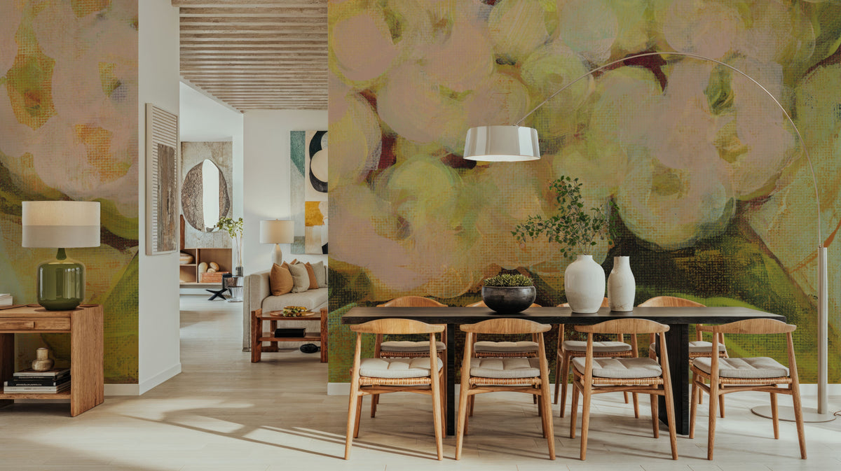 Potted Hydrangea Mural Wallpaper - room preview 02