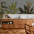 Madagascar Foliage, Blue Mural Wallpaper - room preview 02