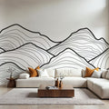Line Mountain Mural Wallpaper - room preview 02