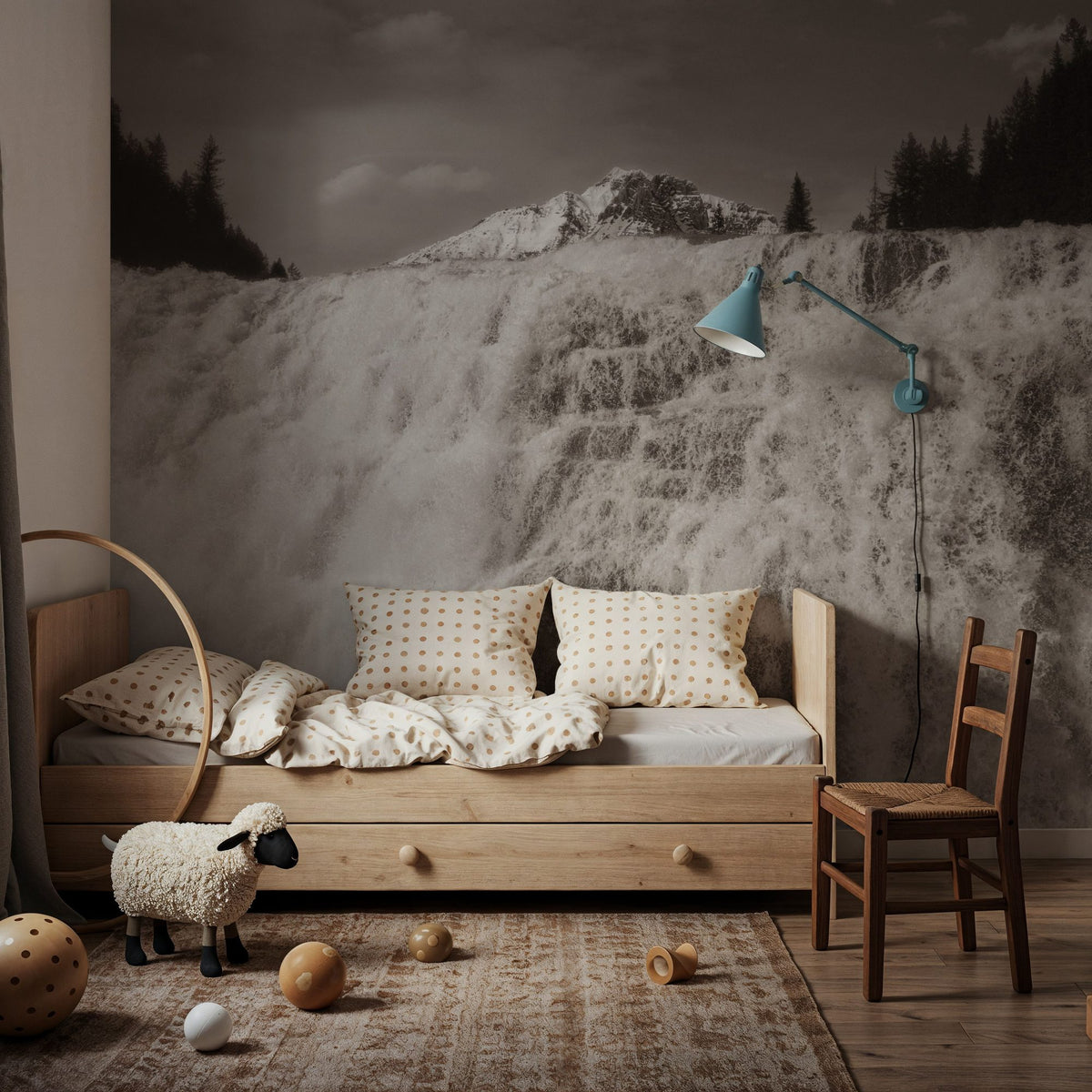 Wapta Falls Mural Wallpaper - room preview 02