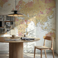 World Map Cities - Amanda Mural Wallpaper - room preview 02