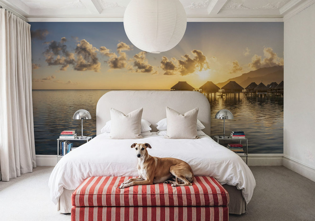 Lagoon Sunrise Mural Wallpaper - room preview 02