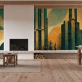 Metropolis Mural Wallpaper - room preview 02