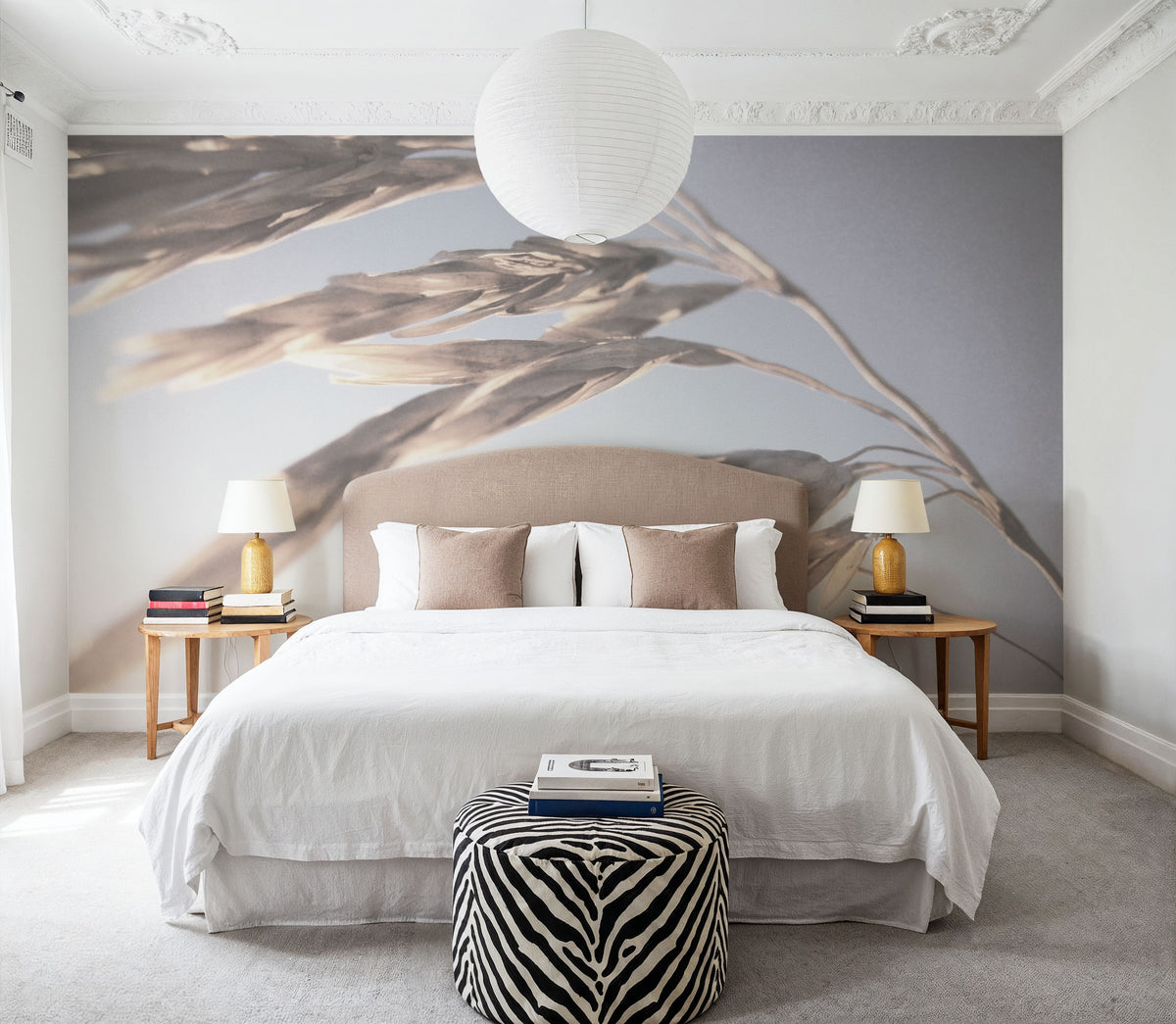 Windy Wheat Fields II Light Mural Wallpaper - room preview 02