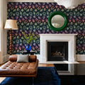 Symbolic Halloween Neon Mural Wallpaper - room preview 02