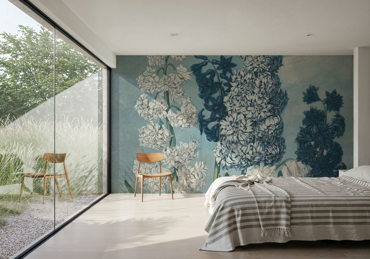 Temple of Flora Hyacinths Mural Wallpaper - room preview 02